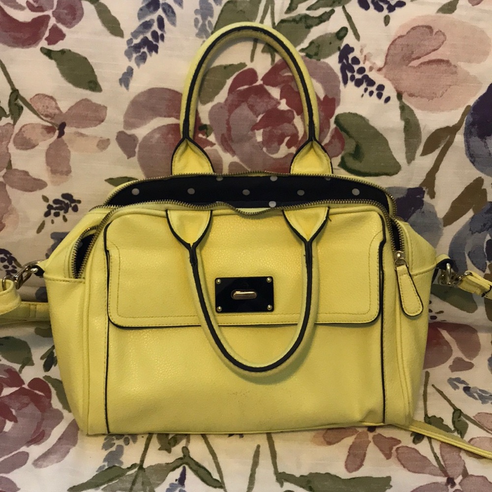 Cute bright yellow purse bag